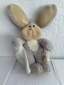 1985 Matchbox Need A Littles Fluffy Bunny Plüsch Vintage grau Rassel 21 Zoll - Bild 1 von 6