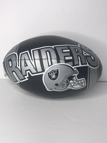 Good Stuff NFL Oakland Raiders Football Vintage 2000, Silver And Black Polyester Cover