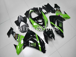 N20 Green Black ABS Injection Fairing Kit Fit for Ninja ZX10R 2006 2007 - Picture 1 of 6