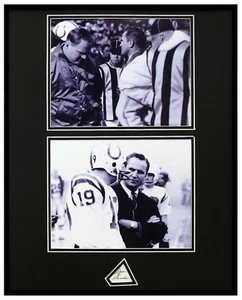 Don Shula Signed Framed 16x20 Photo Set JSA w/ Chuck Noll & Johnny Unitas - Picture 1 of 2