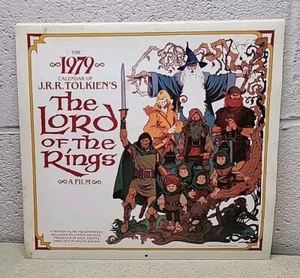 Calendario de colección J.R.R Tolkien 1979 JRR Hobbit El Señor de los Anillos Artistas Unidos - Imagen 1 de 5