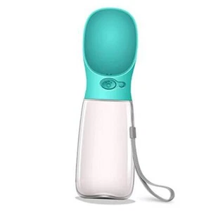 Dog Water Bottle, Leak Proof Portable Puppy Water Dispenser with 19oz Blue - Picture 1 of 7