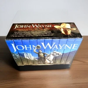JOHN WAYNE SAMMLERSERIE 10ER-PACK VHS FILME 12 Westerns (NOS) - Bild 1 von 3