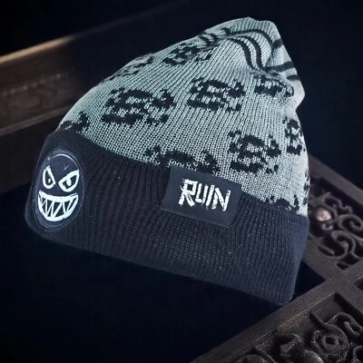 Gorra Activision Skater Calavera Gorro Ruina Call of Duty Negro Gris Culturefly Nuevo sin Etiquetas Foto 1 de 4