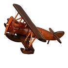Wooden Vintage Plane model Decor Creative Desktop Retro Aircraft Decoration N