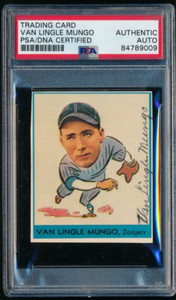 1977 Dover Reprints '38 Goudey #254 Van Lingle Mungo signed auto PSA/DNA