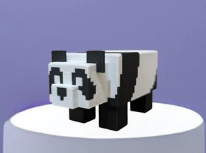 Minecraft Panda, Figurine Fidget Toy, 3D Printed - Picture 1 of 49