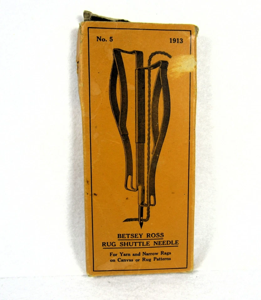 Betsy Ross Rug Shuttle Needle # 5 for Yarn & Narrow Rags Vintage 1913 - Image 1 of 4