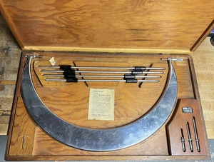 Scherr Tumico 20-24" Bügelmessschraube mit original Holzgehäuse 40er Jahre - Bild 1 von 14