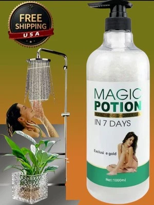 Gel de ducha blanqueador de piel Magic Potion lavado facial y corporal, 1000 ml [Stock en EE. UU. 🇺🇸]  Foto 1 de 4
