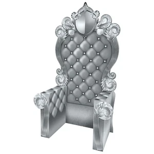 Beistle 3-D Prom Throne Prop - Silver - Party Supply Decoration for Prom - Picture 1 of 1