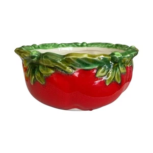 Vintage Rare Mancer Made in Italy Tomato Bowl - Picture 1 of 7