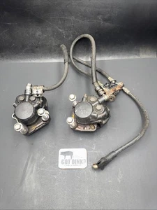 Kawasaki 1979 79 KZ1000 ST E OEM Dual Front Brake Calipers w/Junction & Lines - Picture 1 of 9