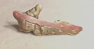 Vintage 1981 Ted Striewski signierter Kupfer Messing Anhänger/Stocknadel Brosche abstrakt - Bild 1 von 15