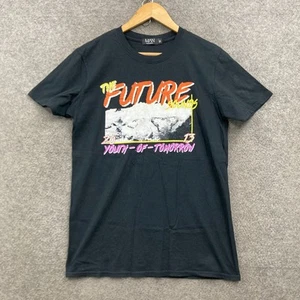 Boohoo T-Shirt Mens Medium Black Short Sleeve Crew Neck Graphic 4511 - Picture 1 of 9