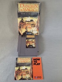 Dungeon Magic: Sword of the Elements, NES, Complete, Authentic!