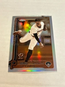 2025 TOPPS CHROME PAUL SKENES #300 SEPIA REFRACTOR PIRATES SP TT3 - Picture 1 of 2