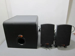 Klipsch ProMedia 2.1 THX Computer Speaker System Black - TESTED WORKING! - Picture 1 of 9