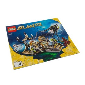 1x Lego Building Instructions Booklet 2 Atlantis Squid Gate Squid Gate 8061