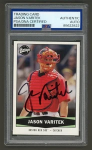 Tarjeta de colección firmada por Jason Varitek 2004 Upper Deck #189 (PSA) Boston Red Sox automática - Imagen 1 de 2