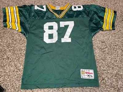 Camiseta de fútbol vintage juvenil Wilson, Green Bay Packers, Robert Brooks XL Foto 1 de 3