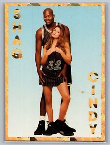 Shaquille O'Neal & Cindy Crawford Promo Card - HOF NM *TEXCARDS*