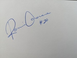 2001 Fort Myers Twins: Ronnie Corona, SIGNED 3x5 Card