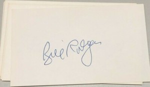BILL RODGERS NEW YORK NYC MARATHON SIGNED AUTOGRAPHED 3x5 INDEX CARD COA 
