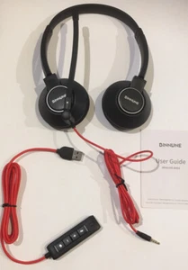 Computer Headphones ~ Bummune BH03 Headset USB connection with PC / MAC - Picture 1 of 7