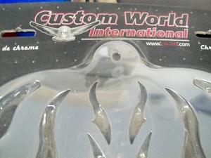 NOS Copertura Radiatore Flame Cromata Internazionale Personalizzata 02-2895 - Foto 1 di 5