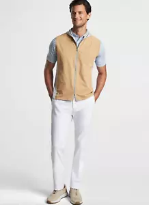 Peter Millar Men Summer Dunes Solstice Performance Hybrid Hoodie Vest Size L NWT - Picture 1 of 8
