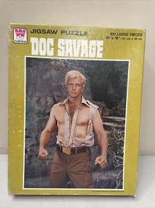 VTG Whitman 1975 Doc Savage Jigsaw Puzzle 100 Large Pieces Complete Warner Bros - Picture 1 of 5