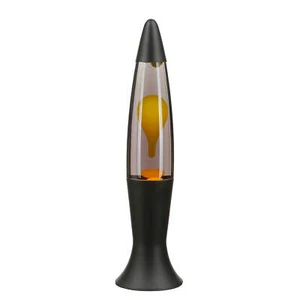 Lava Lamp Black Grey Yellow Retro 40 CM High ROXY Tischleuchte Bedroom - Picture 1 of 7