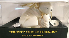 Dept 56 Snowbabies Frosty Frolic Friends Bisque Christmas Ornament Vintage 1999