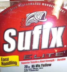 SUFIX ELITE MONOFILAMENT FISHING LINE 330 YARDS CHOICE OF COLOR AND POUND TEST - Picture 1 of 16