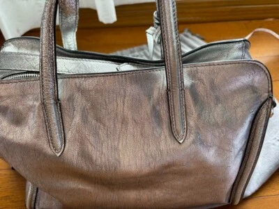 Alexander McQueen Leather Handbag 2way Shoulder Bag Skull Padlock Silver womens! - Image 1 of 4