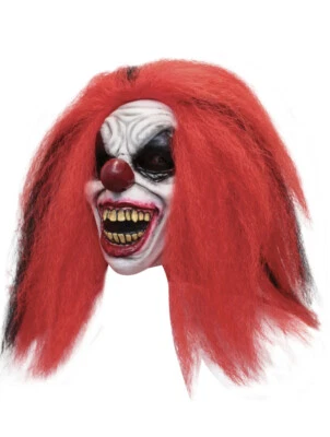 Halloween Reddish Circus Clown Face Latex Deluxe Mask Ghoulish Productions - Image 1 of 2