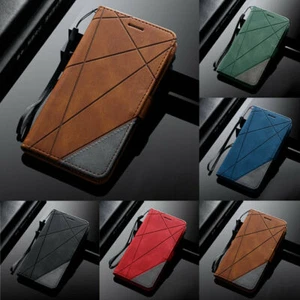 Funda de cuero para teléfono Oppo Reno13/12 Pro/Find X8 Pro/A60 billetera abatible cubierta de libro - Imagen 1 de 28