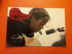 "John Hammond Jr."...signed picguard & photo!...(12 x 18!...Ultra-rare image!) - Picture 1 of 8