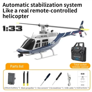 RC ERA C138 1/33 6CH RC Hubschrauber Crash Resistant Electric Simulation BELL 206 - Bild 1 von 20