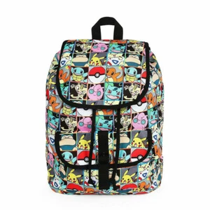 Mochila con cordón Pokémon Viaje Escuela Cubo Bolsa para libros Mochila Estampado por todas partes - Imagen 1 de 4