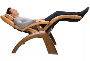 PC-LIVE 420 Manual Human Touch Perfect Chair Recliner Sycamore Premium Leather - Picture 1 of 12