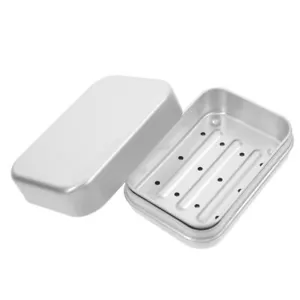 Aluminum Soap Holder Storage Box Travel Container Japanese Dad Bar Portable - Picture 1 of 12