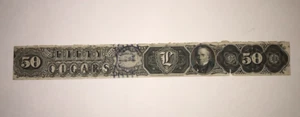 U.S. 1878 REVENUE TAX PAID STRIP FOR 50 CIGARS, SPRINGER CATALOG # TC100a - Picture 1 of 1