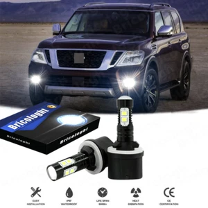 For Nissan Armada 2005-10 Titan 2004-15 - 2x 880 LED Fog Light Bulbs 6000K White - Bild 1 von 11
