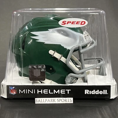 Mini capacete Philadelphia Eagles 1974-1995 Riddell NFL Speed Throwback - Imagem 1 de 4