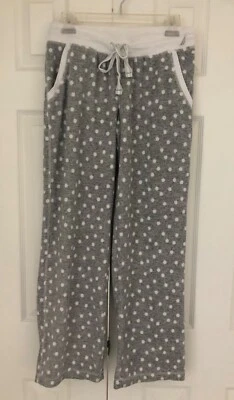 NWOT NAUTICA Women's Gray & White Polka Dot  Fleece Pajama Pants - Size XS - Image 1 of 4