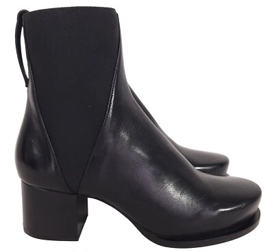 Jil Sander кожи Chelsea ботинки 34 США 4 черный новый - Изображение 1 из 4