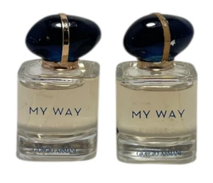 Giorgio Armani My Way Eau De Parfum (0.23fl.oz/7ml) Lot Of 2 As Seen In Pics - Picture 1 of 2