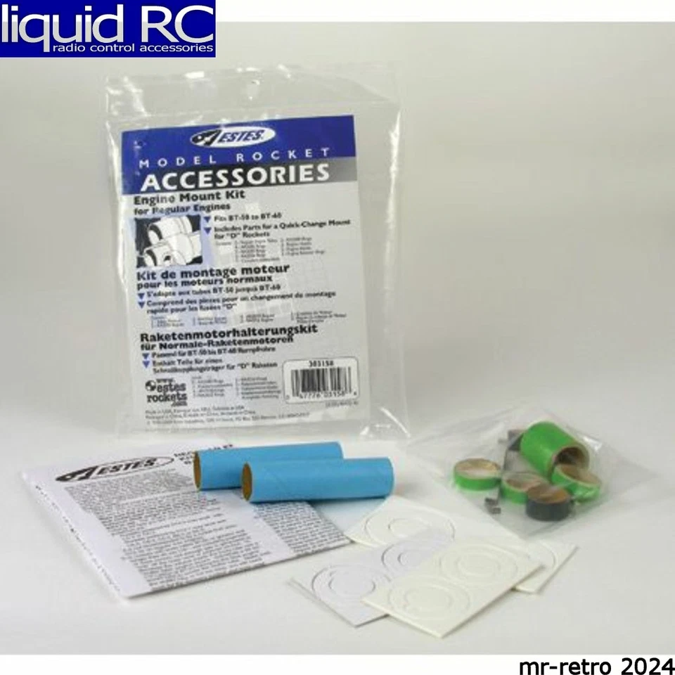 Montaje de motor Estes 3158 compatible con: BT 50 55 60 Foto 1 de 1